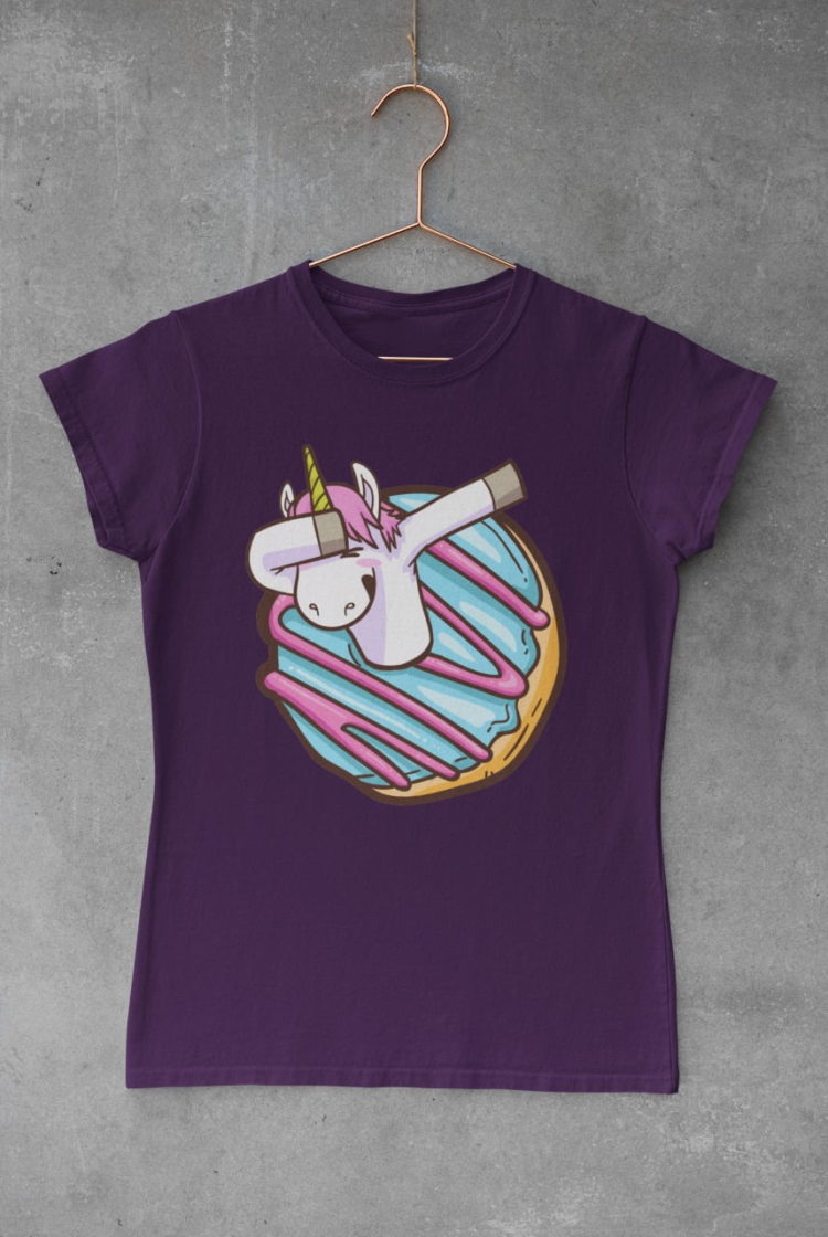 purple-unicorn-donut-tshirt