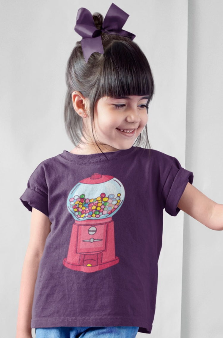 shy-girl-in-purple-Gumball-machine-tshirt.