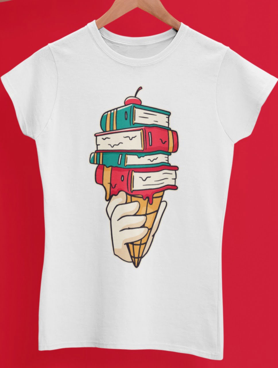 Ice cream Cone with Books | 6sprinkles