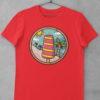 red popsicle on beach summer tshirt