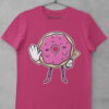 Dark Pink Tshirt with Funny Pink Donut Saying No