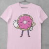 Light Pink Tshirt with Funny Pink Donut Saying No