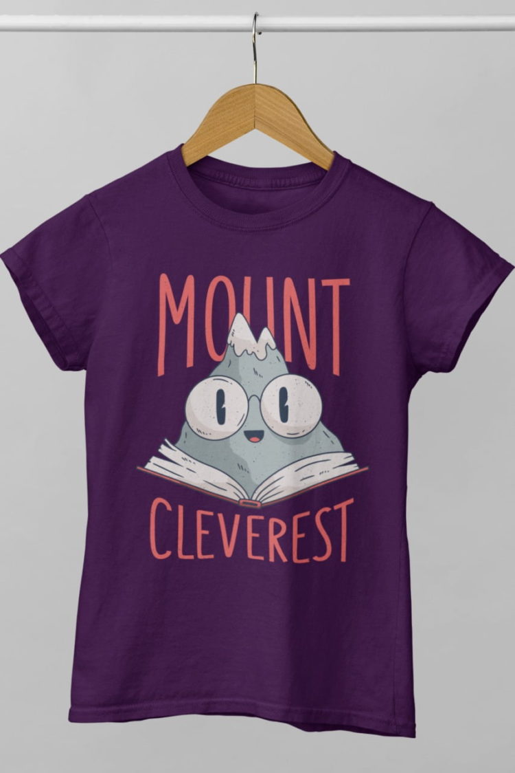 Purple mount-cleverest tshirt