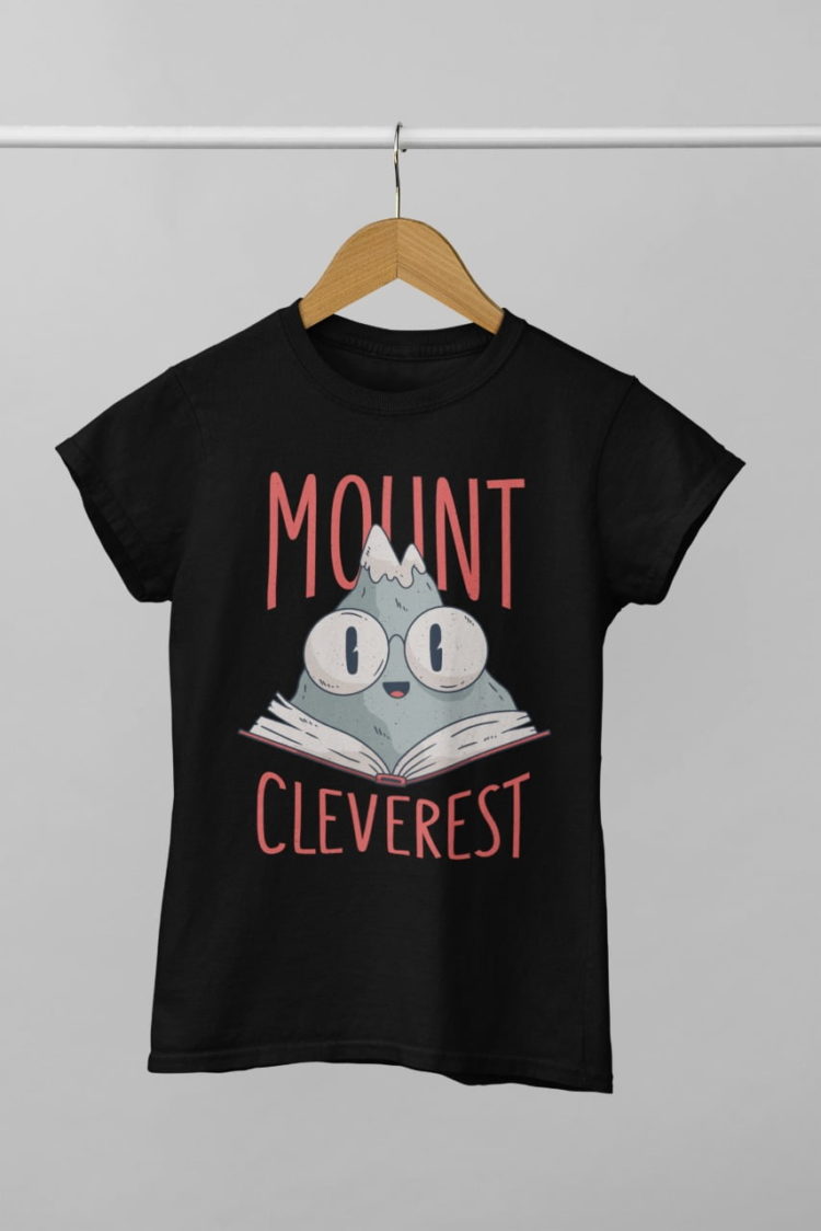 black mount-cleverest tshirt