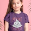 sweet girl in Purple mount-cleverest tshirt