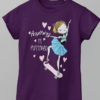 Anything is possible girl on skateboard Purple tshirt