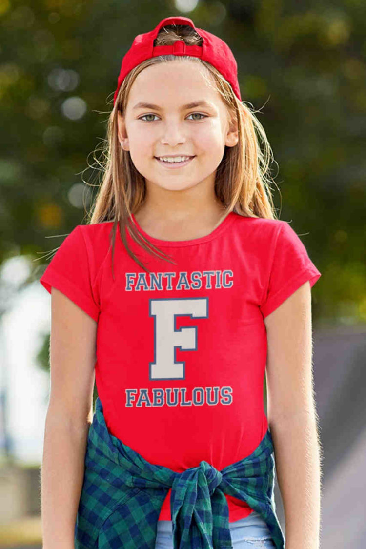 Sweet girl in red F Fantastic Fabulous tshirt