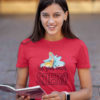 smart girl in Red Be Your Own Shero tshirt