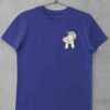 Deep Blue Pocket unicorn tshirt