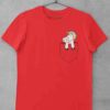 Red Pocket unicorn tshirt