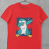 red penguin dabbing tshirt