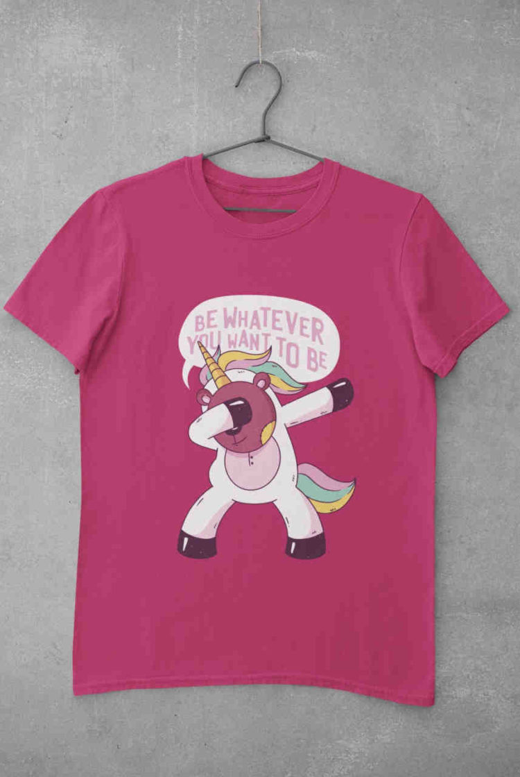 dark pink Teddybear Unicorn tshirt