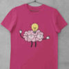 dark pink Cute Brain lightbulb cartoon tshirt
