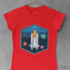 red Rocket in space tshirt