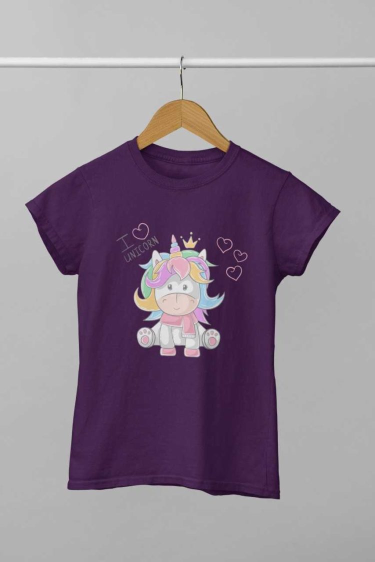 I love Unicorn purple tshirt