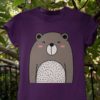purple tshirt with a cute bear