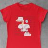 red tshirt with a Little princess elephant