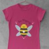 Bee Magical dark pink tshirt