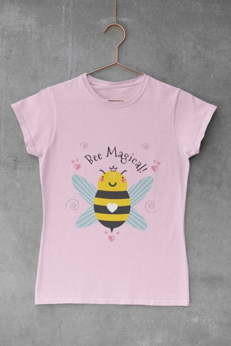 Bee Magical light pink tshirt