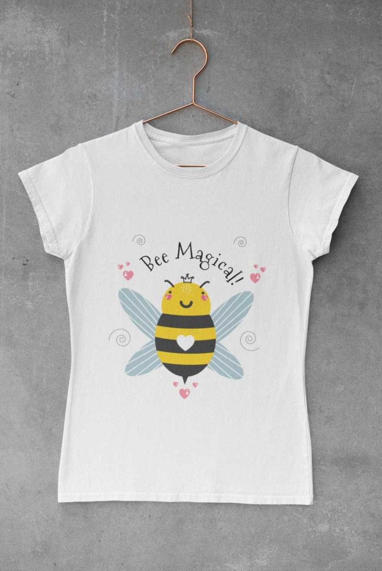 Bee Magical white tshirt