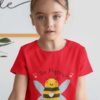sweet girl in a red Bee Magical tshirt
