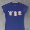 deep blue tshirt with Three little fairies