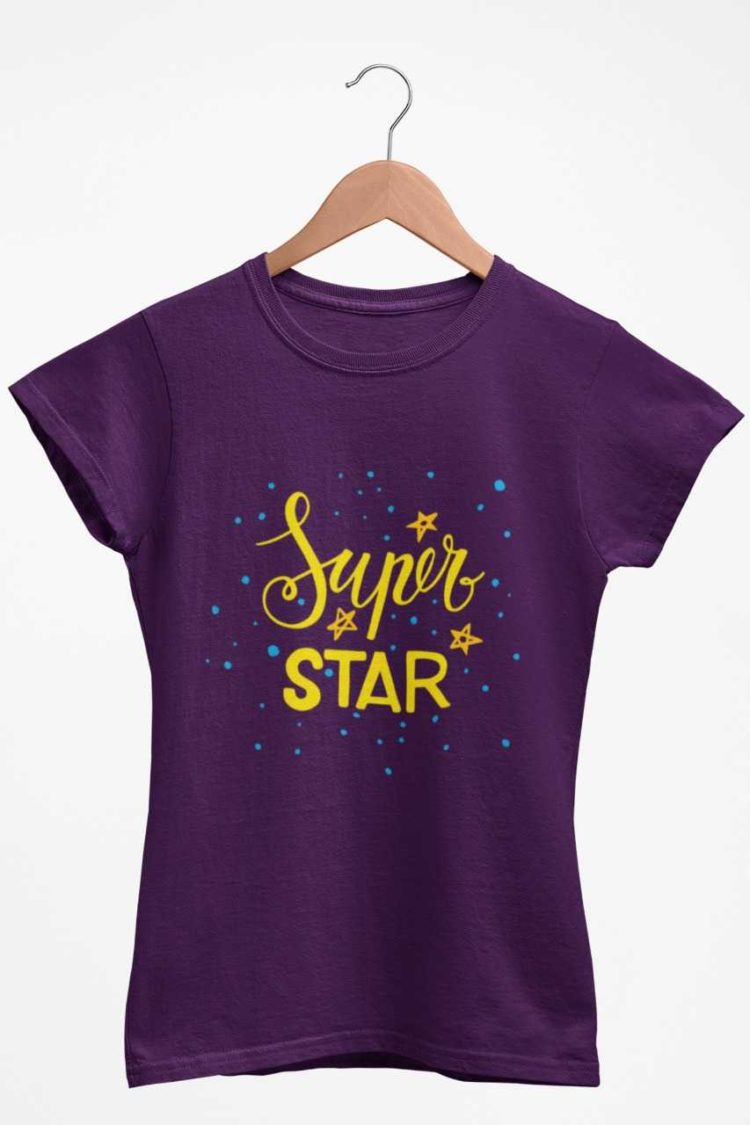 purple Super Star tshirt