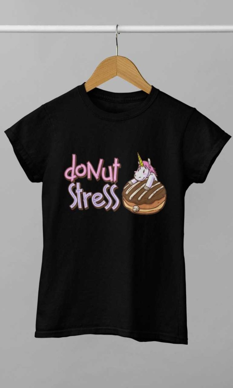 Black Donut Stress Tshirt