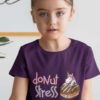 Pretty girl in a Purple Donut Stress Tshirt