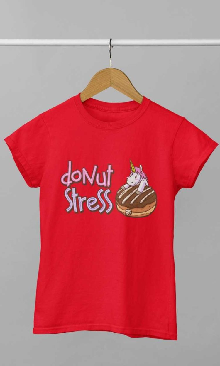 Red Donut Stress Tshirt