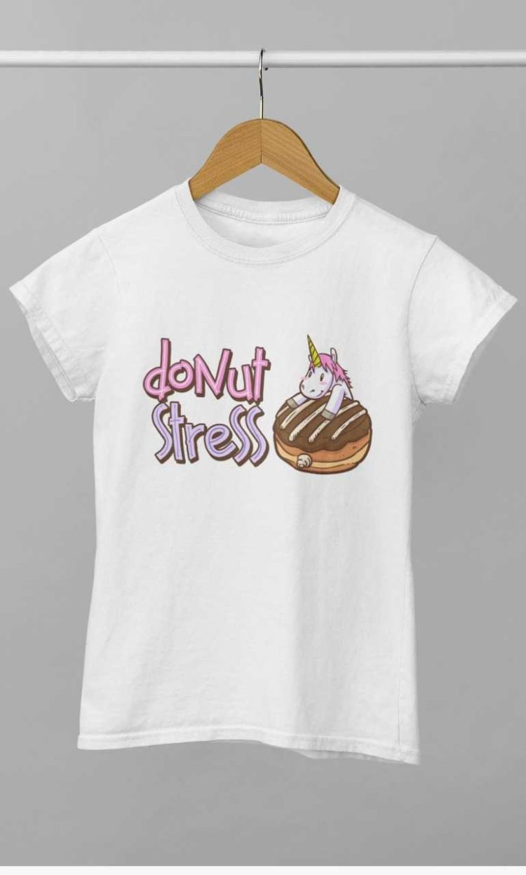 White Donut Stress Tshirt