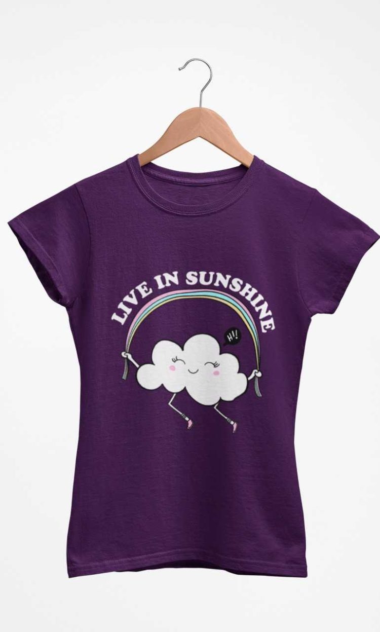 Purple Live in Sunshine Tshirt
