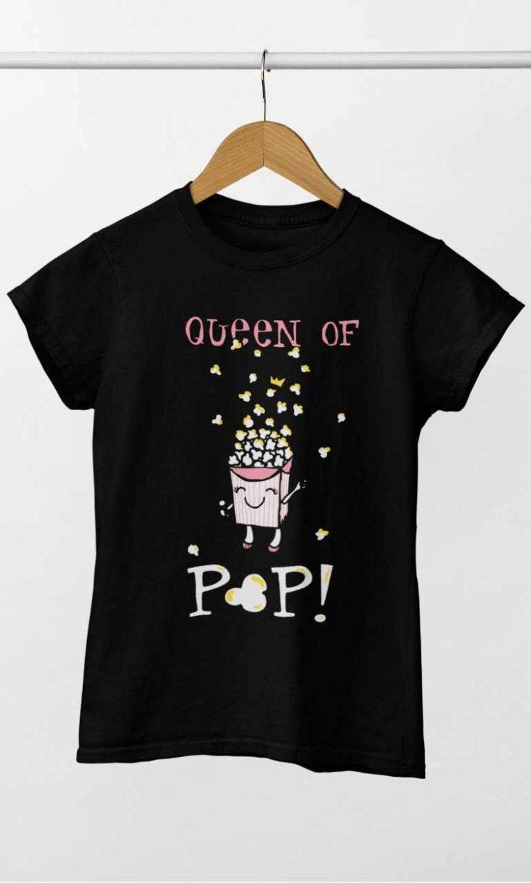 Black tshirt Queen of Pop tshirt