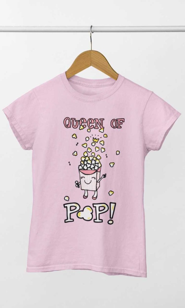 light pink Queen of Pop tshirt
