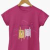 Hang In There Dark Pink Tshirt