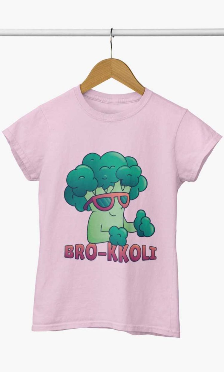 light pink Bro-koli tshirt