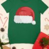 green tshirt with Santa Hat