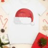 white tshirt with Santa Hat