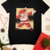 black tshirt with Santa Dabbing