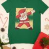 green tshirt with Santa Dabbing