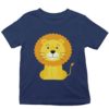 navy blue tshirt with a cute lion