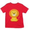 red tshirt with a cute lion