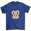 Monkey Face On A Deep Blue Tshirt
