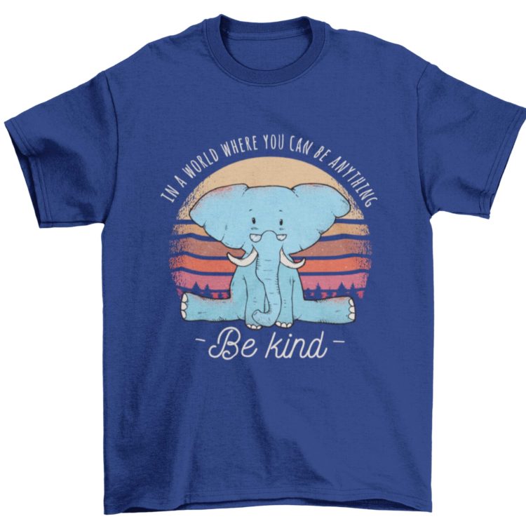 Be Kind Deep Blue Tshirt