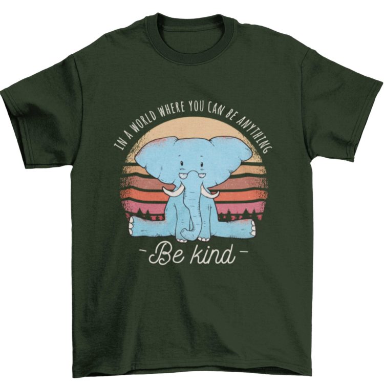 Be Kind Olive Green Tshirt
