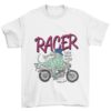Dino Racer White Tshirt