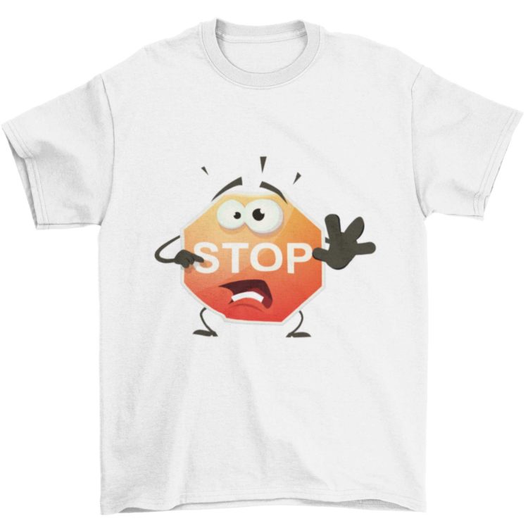 Cartoon Stop Sign Tshirt