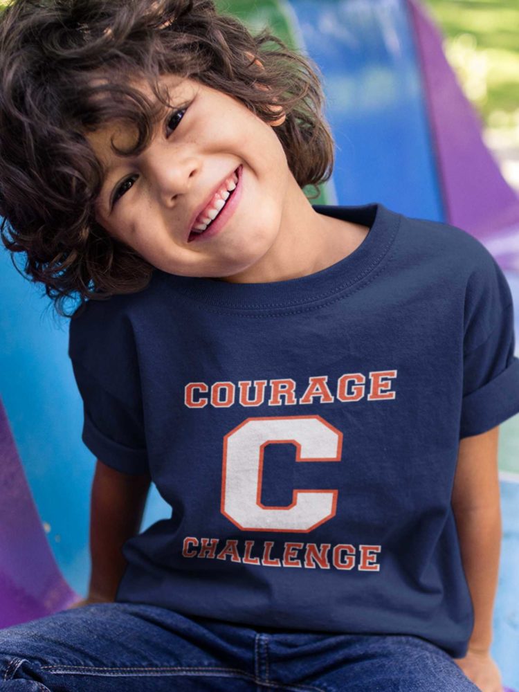 Sweet Boy In A Navy Blue Courage Challenge Tshirt