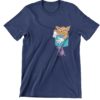 Cat In The Pocket Navy Blue Tshirt