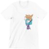 Cat In The Pocket White Tshirt